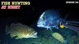 NIGHT SPEARFISHING EPISODE 140 | FISH HUNTING AT NIGHT