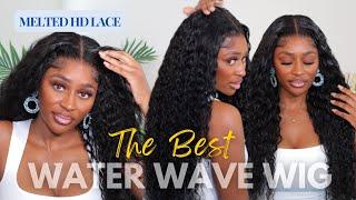 The BEST Wear & Go Glueless Curly Wig For Beginners | Asteria Hair Water Wave HD Lace Wig