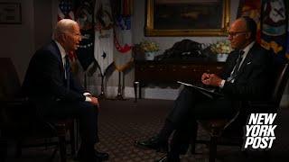 Biden snaps repeatedly at Lester Holt in NBC interview days after Trump assassination attempt