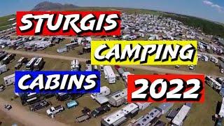 STURGIS 2022 TENT, RV'S, & CABINS 4K LOCATION AROUND THE STURGIS AREA #sturgisrally