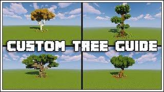 Minecraft Custom Tree Guide Tutorial [World Download]