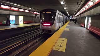 Montreal metro ride from Vendôme to D'Iberville metro station with service disruption ending! 🟠