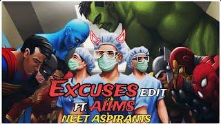 Excuses Ft.AIIMS | aiims motivation | neet motivation video #virelvideo