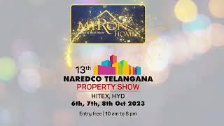 13th NAREDCO Telangana Property Show - Myron Homes Pvt Ltd #propertyshow #realestate #investment