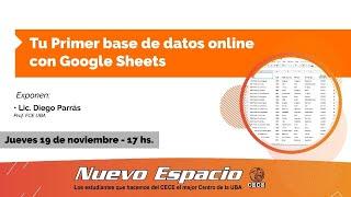 Tu primer base de datos online con Google Sheets - Diego Parrás