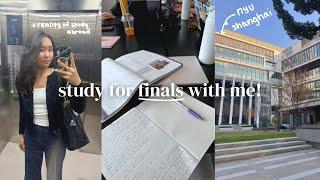 study for finals with me at nyu shanghai | honest talks, studying, weekend life 