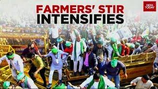 Farmers March To Delhi: Tear Gas Fired As Protesters Break Barricades | India Today News