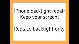 iPhone 7 / 7 plus screen backlight module repair | iFIX smartphone