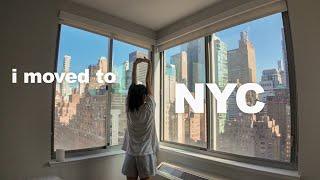 I MOVED TO NYC | empty apt tour, new life transition, settling into my dream city 