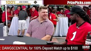 PART 2. Dawgs Central Live from Players Lounge Tailgate.  Interview with Kieth Marshall