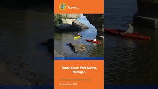 Turnip Rock, Port Austin, Michigan Travel Photo