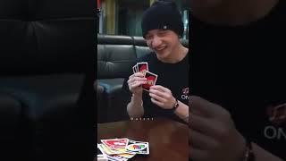 Felix and Chan playing UNO 