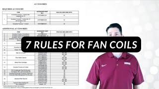 7 Rules for Fan Coils