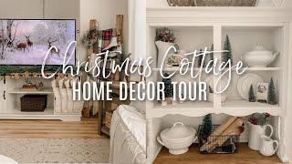 CHRISTMAS COTTAGE HOME DECOR TOUR 2021 | Vintage Cottage Christmas Decor Ideas