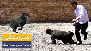 Hidden Camera – Fake dog bark prank / کمره مخفی - ترساندن مردم با صدای سگ