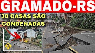 30 CASAS SÃO CONDENADAS-GRAMADO-RS risco de deslizamento