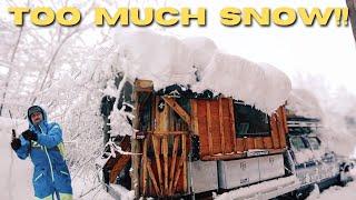 Surviving an Epic Destructive Snowstorm at My Cabin | An Alaskan Nightmare Unfolds #blizzard #fail