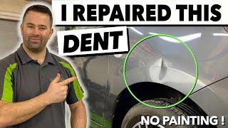 SUPER CLEAN PDR REPAIR ON A FRONT FENDER | Paintless Dent Removal Uk |By Dent-Remover