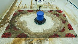 Ultimate Carpet Cleaning ASMR - Hard Dirty Carpet Cleaning Satisfying