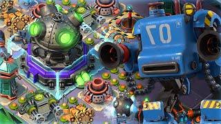 Boom Beach 16 MAXED OUT MECHS vs Mega Crab