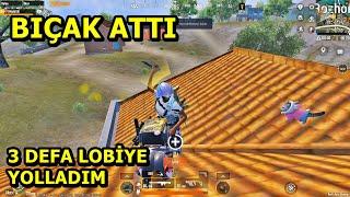 BIÇAK ATAN ADAMI 3 DEFA YOK ETTİM ! BATUR GAME PUBG MOBİLE