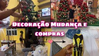 MONTAMOS A MINE ÁRVORE DE NATAL,LIMPEZA DA SALA MUDAMOS OS MOVEIS DE LUGAR+ROUPAS NOVAS ️