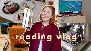 cozy reading vlog: is my most anticipated fall book release worth the hype?! 800 pages read! 