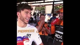 Daniel Ricciardo yelling "Pierre Gasly" compilation