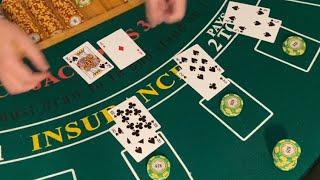 $1,000 evaporates in minutes! | The worst blackjack shoe ever!