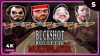 4 LOCOS Y UNA ESCOPETA (c/ Carola + Serpi + Zellen) | BUCKSHOT ROULETTE MULTIPLAYER Gameplay Español