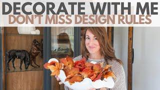 Fall Decorate with Me! | Fall Shelf Decor Ideas and Design Tips