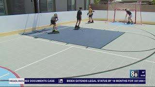 Sport court designs inspired by Vegas Golden Knights, court installation demand grows across the Las