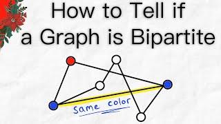 How to Tell if Graph is Bipartite (by hand) | Graph Theory