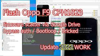 Flashing Oppo F9 CPH1823 via SP FlashTool Update