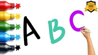 Easy A-Z Writing Practice for Kids | Fun and Simple Alphabet ABCD Guide | 1041 Video