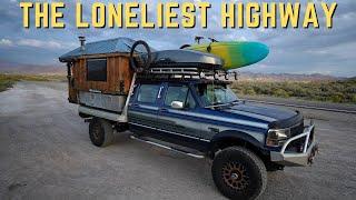 Solo Truck Camping on the Loneliest HIghway in North America