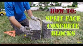 How to split landscape blocks or natural stone - NO special tools needed