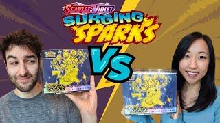 We Each Open a Pokemon Center Surging Sparks ETB