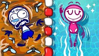 Pencilmate & Pencilmiss  SPIDER & FLY Jump compilation  Cartoons 2020 | Animation | Pencilmation