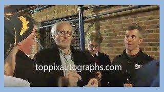 Chevy Chase makes funny faces at fans, signs autographs for TopPix