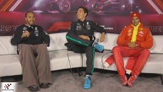 Post Race Press Conference 2024 Las Vegas Grand Prix | Lewis Hamilton, George Russell, Carlos Sainz