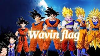 Goku through out the years-Wavin flag