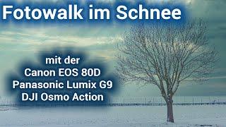  Canon EOS 80D & Panasonic Lumix G9 - Fotowalk bei leichtem Schneefall