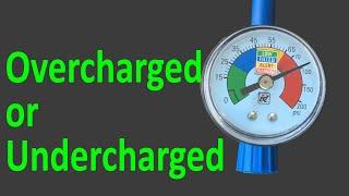 Car overcharged AC system or undercharged fix