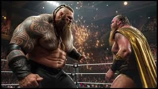 Giants fighting in ring #wwe #wrestling #wrestlemania #raw #sports #shortvideo #trendingshorts