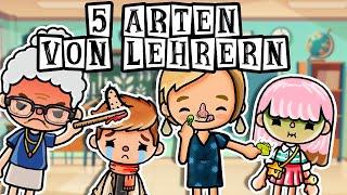 5 ARTEN VON LEHRERN   DIE JEDER! an der Schule hat ️  // Toca boca Story Deutsch