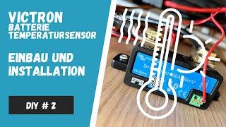 Batterie Temperatursensor anschließen | Victron SmartShunt Batterietemperatursensor | Einbau