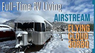 Tour of Airstream Flying Cloud 30RBQ Full-time RV Living with Discover Rescue