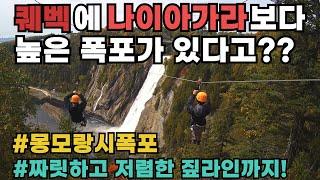 캐나다살기 #12 나이아가라폭포 보다 높은 폭포가 퀘벡에? #도깨비촬영지 다 돌고 시간남을 때 #몽모랑시폭포 #폭포짚라인 #퀘벡근교여행 #퀘벡가볼만한곳 #Montmorency