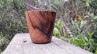 290 Redwood Endgrain Vase